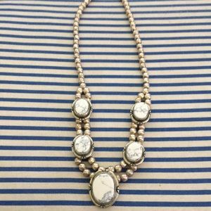 White Turquoise Southwest Style Necklace
